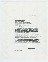 Letter from Bernard Rapoport to Alan Cranston