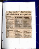 "Berdahl has served in teaching and administrative capacities"