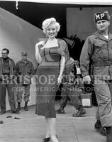 Marilyn Monroe visiting American troops in South Korea