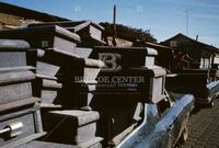 Coffins for earthquake victims