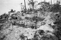 B-52 bomb crater used by Air Cavalrymen in Vietnam