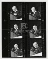 Contact print of Dwight Eisenhower