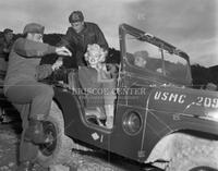 Marilyn Monroe visiting U.S. soldiers in Korea