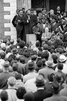 Martin Luther King speaking to voting rights marchers in Selma
