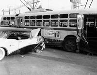 City bus/auto wreck
