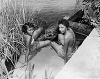 Joyce and Helen on lake