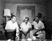 NAACP attorney Thurgood Marshall/A. Maceo Smith/FHA officer