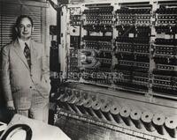 John Von Neumann with computer