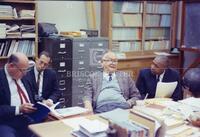 H. J. Ettlinger in his office at the University of Texas at Austin in Benedict Hall