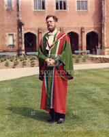 Edsgar Dijkstra in commencement regalia