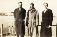 Winter day, early winter, [left to right] Robert Greenwood, Otto Haas, Joseph Daly