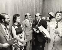 Dr. Ralph Krause representing the National Science Foundation, Mrs. Lucille S. Whyburn, President Steven Spurr of the University of Texas at Austin and other. (4)