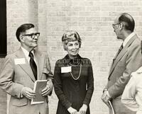 Chancellor Emeritus H. H. Ransom, Mrs. Ransom, Dean E. F. Gloyna of the College of Engineering. (15)