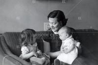 Mary Ellen Estill Rudin with her two children [?]