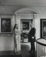 Clifford and Charlotte Truesdell, photographed by the former in front of his study in Il Palazzetto