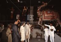 Nancy Reagan visits Indian Exhibit at the Smithsonian with M. M. Gandhi