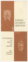 Brochure for Ethnic Student Services