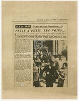 Photostat of a news clipping from French newspaper Les Echos