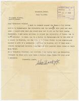 Letter from H. M. Ratliff to Dr. Logan Wilson regarding desegregation of the University