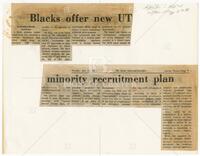 Austin American-Statesman article: "Blacks offer new UT minority recruitment plan"