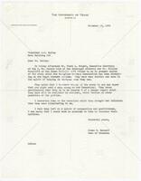 Letter from Glenn E. Barnett, Dean of Students to President J. R. Smiley