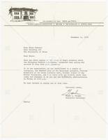 Letter from Frank L. Wright, Executive Secretary, Student Christian Associations to Dean Glenn Barnett