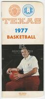 Front cover of program for 1977 Texas Basketball Season