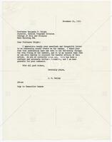 Letter from UT President to J. R. Smiley as response to letter of Professor Benjamin F. Wright