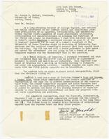 Letter from Amos L. Herold, Retired Professor of English and author to UT President Dr. Joseph R. Smiley, UT President
