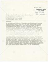 Letter from members of the Religious Workers Association at UT to The Honorable Frank Erwin, President, Board of Regents