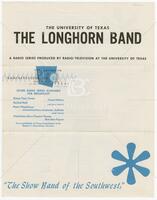 Program for The University of Texas Longhorn Band Radio Series