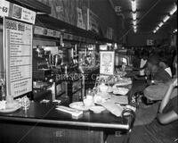 Protestors at lunch counter