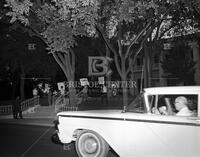 Protestors with signs at Governor’s Mansion – Booker T. Bonner Demonstration