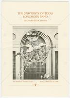Cover of program for The University of Texas Longhorn Band Valentine's Day Concert