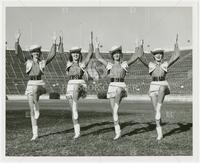 Photograph of four Texas Stars Majorettes