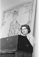 Photograph of Lady Bird Johnson at Salute to Women Conference, LBJ Library