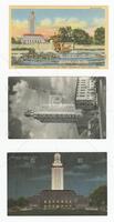 Postcards of sketches and photos of Tower, other buildings, undated