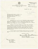 Letter from Henrietta Jacobsen to Frank C. Erwin, October 20, 1970