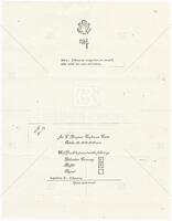 Photocopy of reply card from President Lyndon B. Johnson