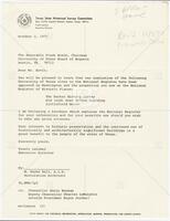 Letter from Texas State Historical Survey Committee regarding UT sites on the National Register of Historic Places