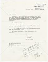 Letter from Professor W. W. Rostow to President Hackerman regarding letter from Mrs. Marguerite Oswald