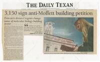 "3,150 sign anti-Moffett building petition", "Berdahl backs building name"