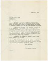 Resignation of Ruby Terrill-Lomax (Mrs. John A. Lomax), Dean of Women