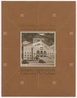 Brochure: Gregory Gymnasium – Continuing The Tradition