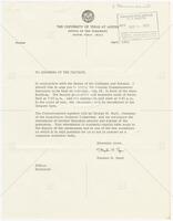 Letter announcing commencement ceremony with speaker George H. Bush