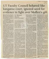 Column: "UT Faculty Council behaved like kangaroo court"