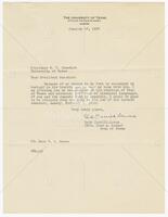 Resignation letter of Ruby Terrill-Lomax to UT President H. Y. Benedict