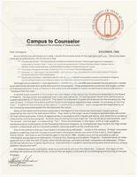 Campus to Counselor – a publication of the Office of Admissions of The University of Texas at Austin