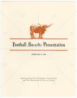 Program for Football Awards Presentation