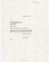 Correspondence between UT President Harry Ransom to Dr. Robert L. Bell, Jr.